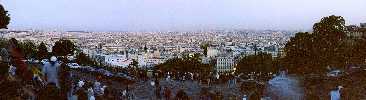 Evening Panorama of Paris from Montmartre